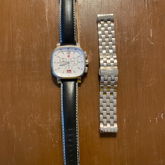 Michele Chronograph square watch face - Picture 2 of 7